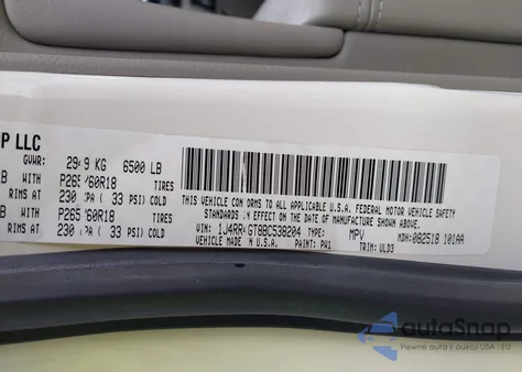 2011 Jeep Grand Cherokee Laredo из США, поврежденный, VIN 1J4RR4GT8BC538204